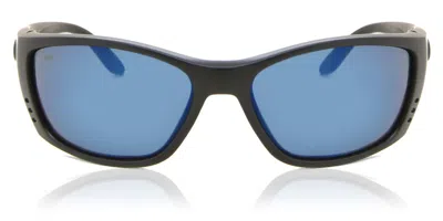 Costa Del Mar 6s9054 Fisch Polarized Fs 01 Obmp Occhiali Da Sole Neri Per Uomo In Black