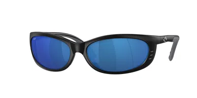Costa Del Mar 6s9058 Fathom Polarized 905806 Men's Sunglasses Black Size 61 In Blue