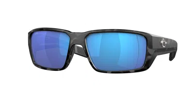 Costa Del Mar 6s9079 Fantail Pro Polarized 907913 Occhiali Da Sole Neri Per Uomo In Black