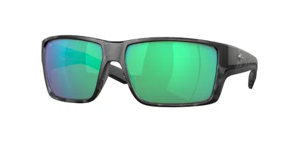 Costa Del Mar 6s9080 Reefton Pro Polarized 908013 Occhiali Da Sole Neri Per Uomo In Black