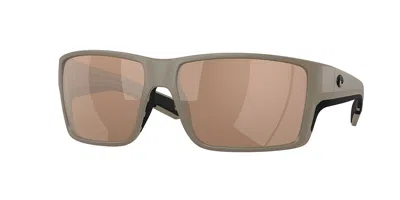 Costa Del Mar 6s9080 Reefton Pro Polarized 908021 Men's Sunglasses Brown Size 63