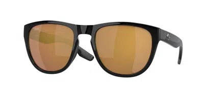 Costa Del Mar 6s9082 Irie Polarized 908210 Occhiali Da Sole Neri Per Uomo In Brown