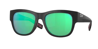 Costa Del Mar 6s9084 Caleta Polarized 908404 Occhiali Da Sole Neri Per Donna In Green