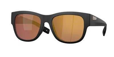 Costa Del Mar 6s9084 Caleta Polarized 908407 Women's Sunglasses Black Size 55 In Neutral