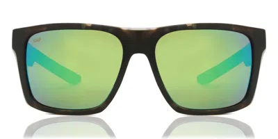 Costa Del Mar 6s9104 Lido Polarized 910407 Men's Sunglasses Tortoiseshell Size 57 In Green