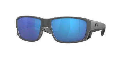 Costa Del Mar 6s9105 Tuna Alley Pro Polarized 910507 Occhiali Da Sole Grigi Per Uomo In Black