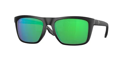 Costa Del Mar 6s9107 Mainsail Polarized 910702 Occhiali Da Sole Neri Per Uomo In Black