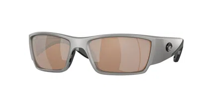 Costa Del Mar 6s9109 Corbina Pro Polarized 910908 Occhiali Da Sole Argentati Per Uomo In Silver