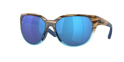 Costa Del Mar 6s9110 Mayfly Polarized 911005 Women's Sunglasses Blue Size 58 In Multi