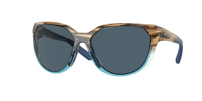 Costa Del Mar 6s9110 Mayfly Polarized 911006 Women's Sunglasses Blue Size 58 In Multi