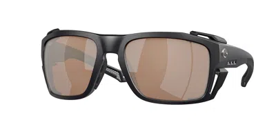 Costa Del Mar 6s9111 King Tide 8 Polarized 911103 Occhiali Da Sole Neri Per Uomo In Black