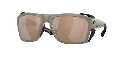 Costa Del Mar 6s9111 King Tide 8 Polarized 911109 Men's Sunglasses Brown Size 60 In Gray