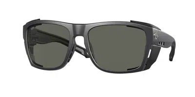 Costa Del Mar 6s9111 King Tide 8 Polarized 911204 Occhiali Da Sole Neri Per Uomo In Black