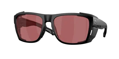 Costa Del Mar 6s9111 King Tide 8 Polarized 911208 Occhiali Da Sole Neri Per Uomo In Burgundy