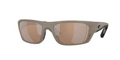 Costa Del Mar 6s9115 Whitetip Pro Polarized 911512 Men's Sunglasses Brown Size 57