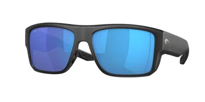 Costa Del Mar 6s9116 Taxman Polarized 911601 Occhiali Da Sole Neri Per Uomo In Black