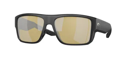 Costa Del Mar 6s9116 Taxman Polarized 911603 Occhiali Da Sole Neri Per Uomo In Black