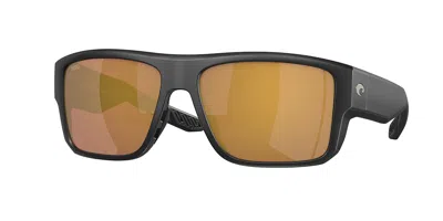 Costa Del Mar 6s9116 Taxman Polarized 911604 Occhiali Da Sole Neri Per Uomo In Black