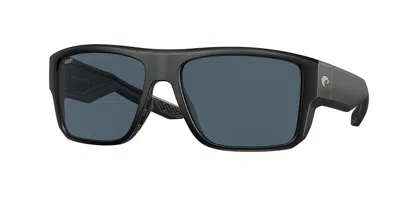 Costa Del Mar 6s9116 Taxman Polarized 911606 Occhiali Da Sole Neri Per Uomo In Blue
