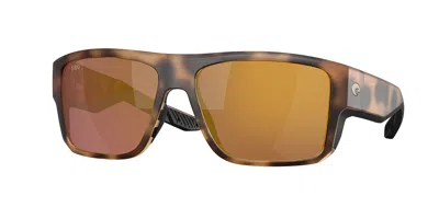 Costa Del Mar 6s9116 Taxman Polarized 911609 Occhiali Da Sole Tartarugatishell Per Uomo In Brown
