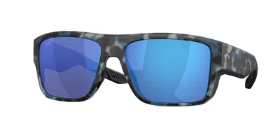 Costa Del Mar 6s9116 Taxman Polarized 911610 Occhiali Da Sole Tartarugatishell Per Uomo In Black