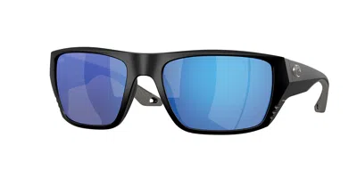 Costa Del Mar 6s9118 Finlet Polarized 911801 Occhiali Da Sole Neri Per Uomo In Black