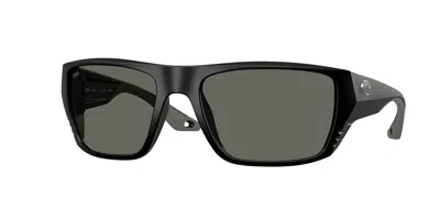 Costa Del Mar 6s9118 Finlet Polarized 911804 Occhiali Da Sole Neri Per Uomo In Black