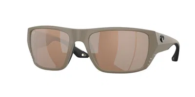 Costa Del Mar 6s9118 Finlet Polarized 911811 Men's Sunglasses Brown Size 59