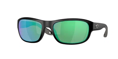Costa Del Mar 6s9119 Clipperton Polarized 911902 Occhiali Da Sole Neri Per Uomo In Black