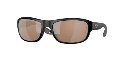 Costa Del Mar 6s9119 Clipperton Polarized 911903 Occhiali Da Sole Neri Per Uomo In Brown