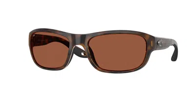 Costa Del Mar 6s9119 Clipperton Polarized 911909 Occhiali Da Sole Tartarugatishell Per Uomo In Brown