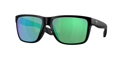 Costa Del Mar 6s9120 Broadbill Ii Polarized 912002 Occhiali Da Sole Neri Per Uomo In Black