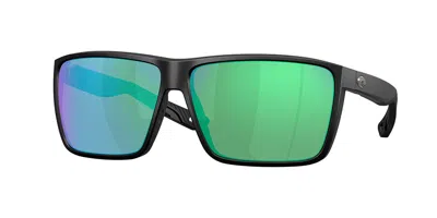 Costa Del Mar 6s9121 Rincon Ii Polarized 912104 Occhiali Da Sole Neri Per Uomo In Black