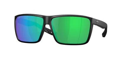 Costa Del Mar 6s9121 Rincon Ii Polarized 912105 Occhiali Da Sole Neri Per Uomo In Black