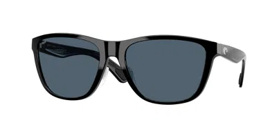 Costa Del Mar 6s9124 Corrientes Polarized 912404 Occhiali Da Sole Neri Per Uomo In Black