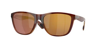 Costa Del Mar 6s9124 Corrientes Polarized 912407 Occhiali Da Sole Tartarugatishell Per Uomo In Black