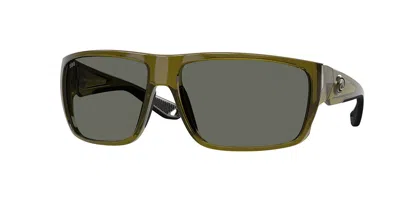 Costa Del Mar 6s9129 Fly Line Polarized 912913 Occhiali Da Sole Verdi Per Uomo In Green