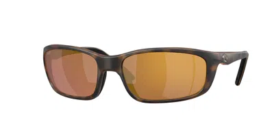 Costa Del Mar 6s9134 Brine Ii Polarized 913409 Men's Sunglasses Tortoiseshell Size 59 In Brown