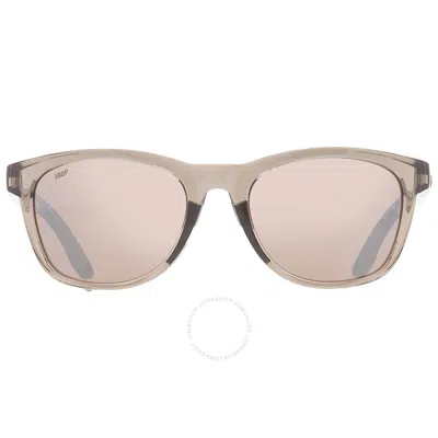 Costa Del Mar Aleta Copper Silver Mirror Polarized Polycarbonate Ladies Sunglasses 6s9108 910804 54 In Brown/silver Tone