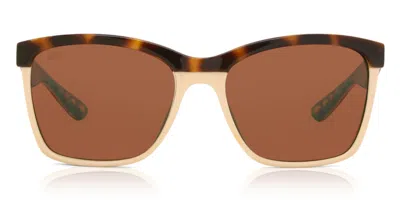 Costa Del Mar Anaa Polarized 905301 Women's Sunglasses White Size 55
