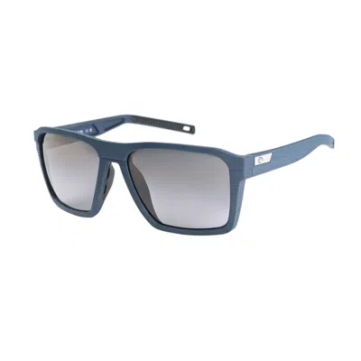 Costa Del Mar Antille Grey Gradient Polarized Glass Square Men's Sunglasses 6s9083 908304 58