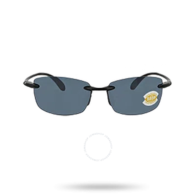 Costa Del Mar Ballast Grey Polarized Polycarbonarte Unisex Sunglasses Ba 11 Ogp 60 In Blue