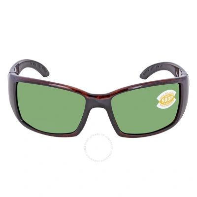 Costa Del Mar Blackfin Green Mirror Polarized Polycarbonate Men's Sunglasses Bl 10 Ogmp 62 In Black / Green / Tortoise