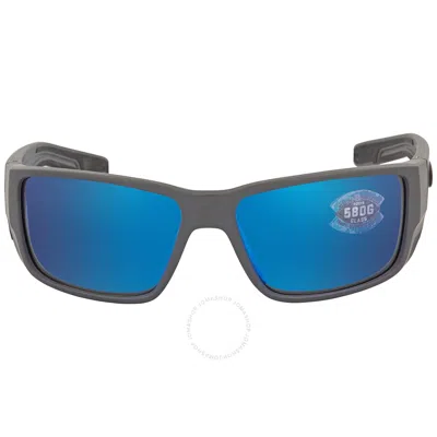 Costa Del Mar Blackfin Pro Blue Mirror Polarized Glass Men's Sunglasses 6s9078 907809 60 In Black / Blue / Grey