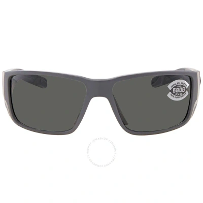 Costa Del Mar Blackfin Pro Grey Polarized Grey Men's Sunglasses 6s9078 907812 60 In Black / Grey