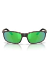 Costa Del Mar Brine Ii 59mm Polarized Rectangular Sunglasses In Brown