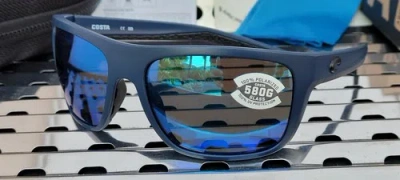 Pre-owned Costa Del Mar Broadbill Brb 14 Sunglasses Midnight Blu W/blue 580g Polarized