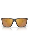 Costa Del Mar Broadbill Ii 58mm Polarized Rectangular Sunglasses In Matte Tortoise/gold