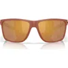 Costa Del Mar Broadbill Ii Xl 62mm Polarized Oversize Rectangular Sunglasses In Brown