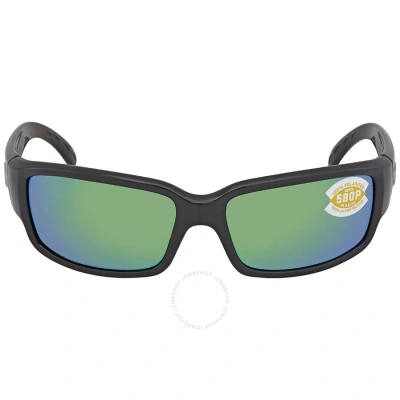 Costa Del Mar Caballito Green Mirror Polarized Polycarbnate Men's Sunglasses Cl 11 Ogmp 59 In Black / Green